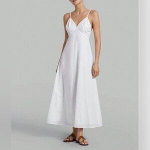 Boho Low Back Maxi Dress White